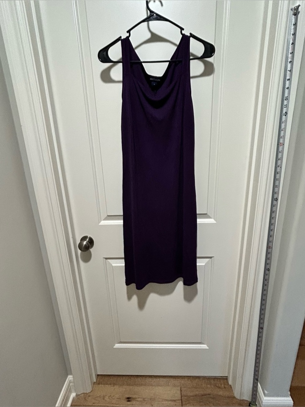 Ann Taylor Sleeveless Midi Dress in Dark Plum women’s size 10. LIKE NEW.